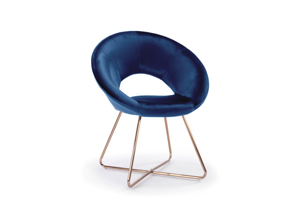 Velvet Chair, "Ashley", 1 Seat, 71x58x83
