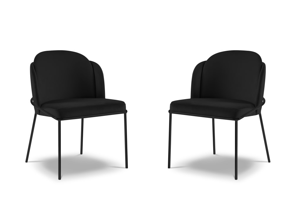 Set Of 2 Velvet Chairs, 